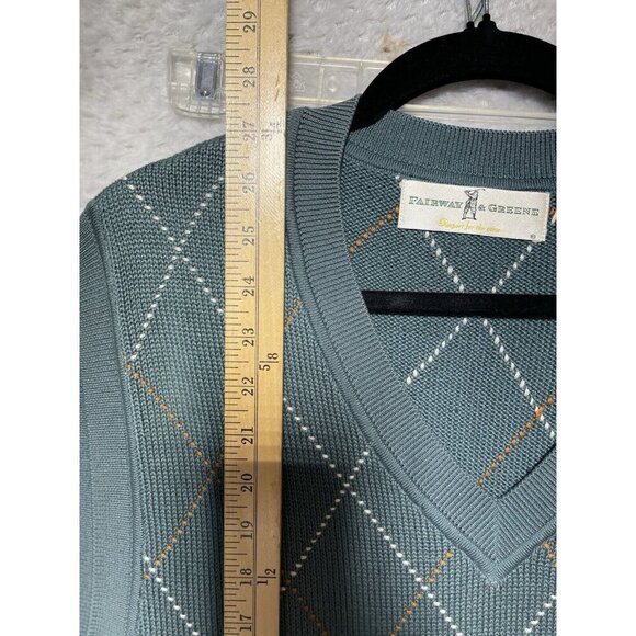 Vintage Fairway Outfitters Sweater Vest Men's Extra Large XL Green Golf Golfing - Picture 5 of 9